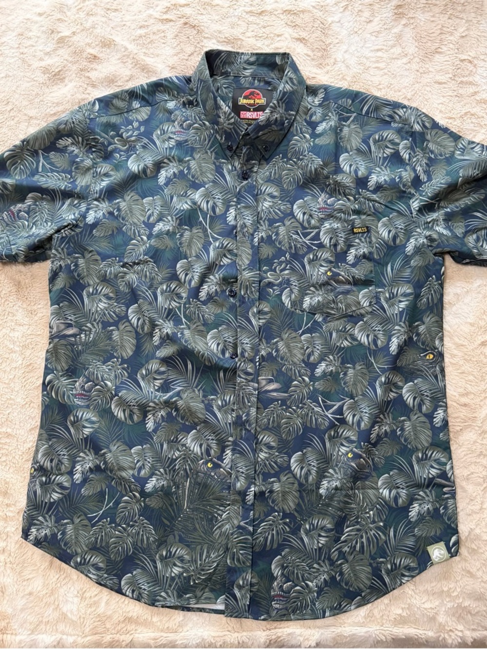 RSVLTS “Clever Girl” Men’s short sleeve button down - XL - Picture 5 of 9
